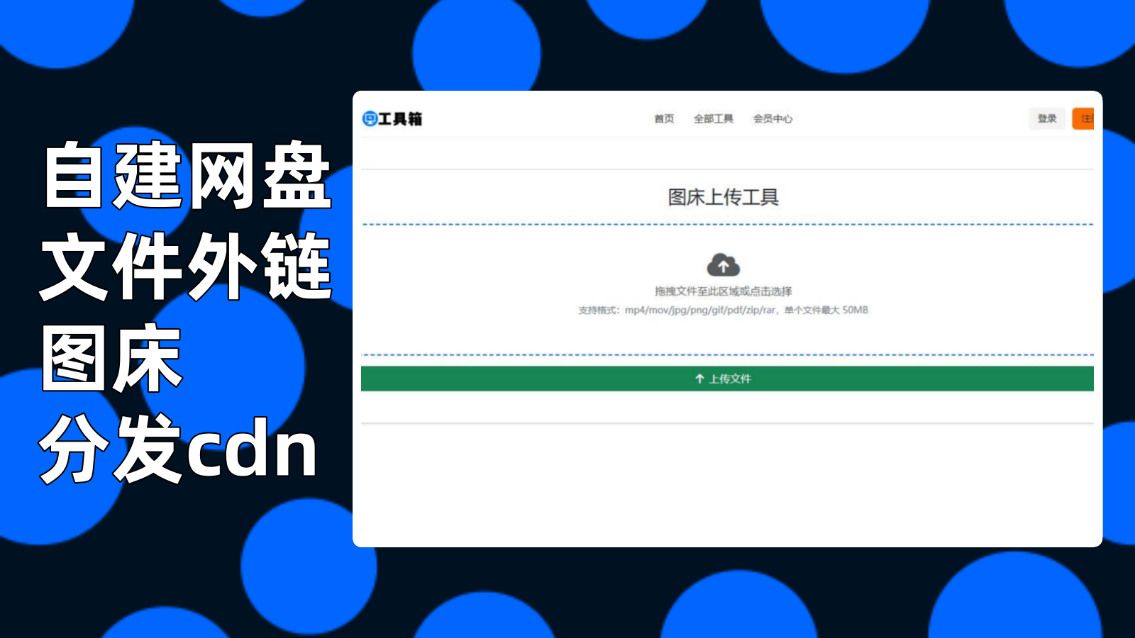 自建网盘文件外链/图床/分发cdn